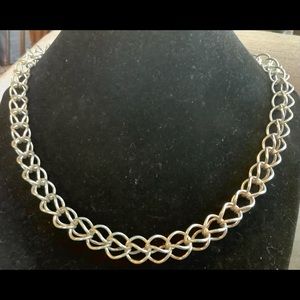 Vintage 97.8% Sterling Silver Signed Necklace.